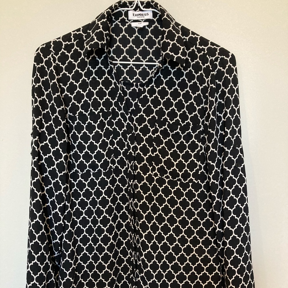 Express patterned blouse